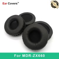 ❧❂✧ Ear Pads For Sony MDR ZX660 MDR-ZX660 Headphone Earpads Replacement Headset Ear Pad PU Leather Sponge Foam