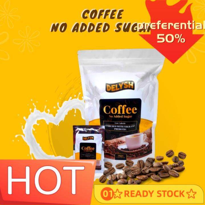 Coffee Delysh Kopi Sihat 1 Pek, Sedap Walau Tanpa Tambahan Gula, Rendah