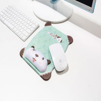 Mouse Pad Winter Anti-icing Belt Wrist Pad Soft Silicone 3D Stereo Computer for Learning Office Cute Cartoon Animation