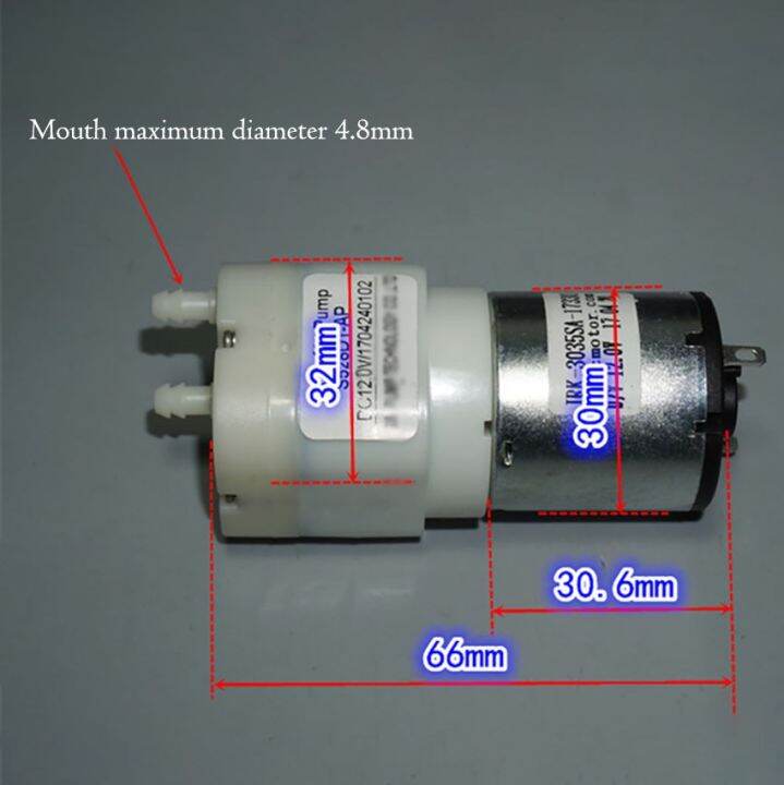 มอเตอร์แปรงถ่าน-dc-5v-12v-528ปั๊มลมการไหลขนาดใหญ่4ช่องอากาศปั๊มสูบลมตกปลาป่า-diy-ปั๊มออกซิเจน