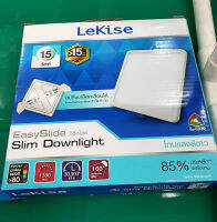 LEKISE LED Easy Slide Slim Downlight อีซี่ไลด์สลิมดาวน์ไลท์ 15W Daylightทรงเหลี่ยม มี1กล่อง