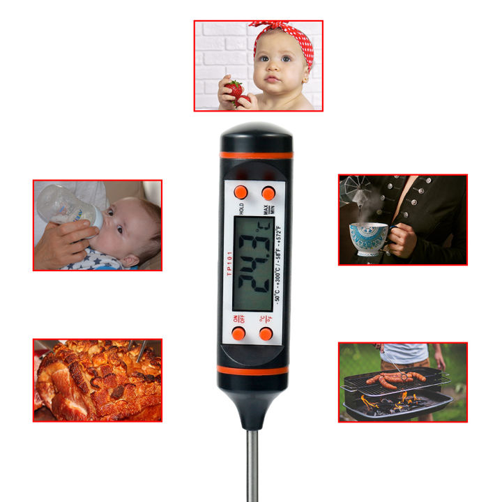 Kitchen Digital BBQ Food Thermometer Meat Cake Candy Fry Grill