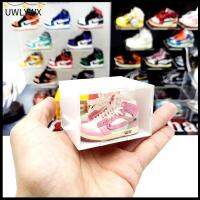 UWLYWX ผู้ชาย อุปกรณ์ตกแต่งรถยนต์ ของสะสม Aj Sneaker Model โมเดลรองเท้ามินิ รองเท้าสเตอริโอ พวงกุญแจรองเท้า