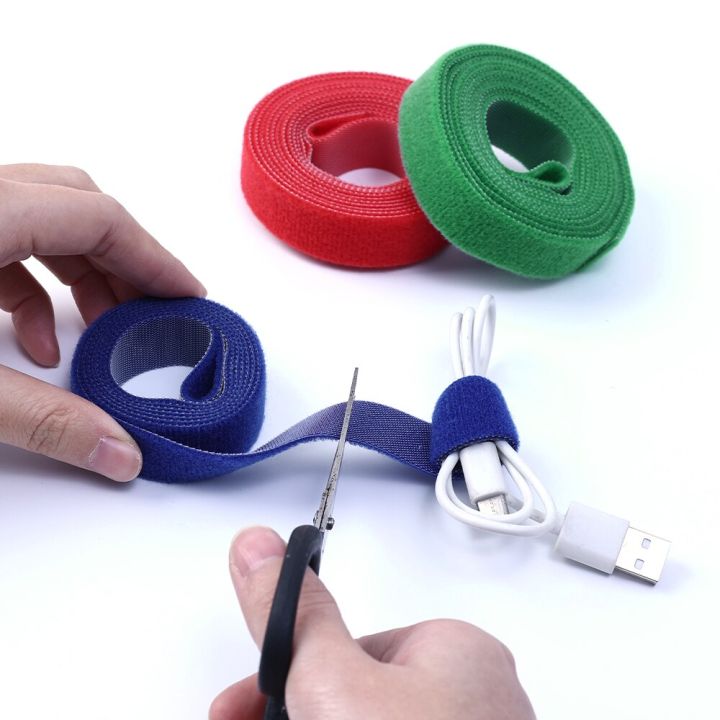 1-5m-roll-fastening-tape-cable-ties-reusable-hook-and-loop-straps-double-side-hook-roll-wires-cords-manage-organizer-straps-adhesives-tape