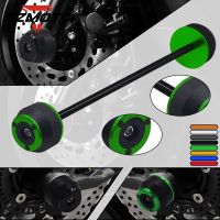 ❉♀แผ่นสไลด์ที่กันขอบล้อ AS Roda Depan ป้องกันการตกอลูมิเนียม CNC สำหรับ KAWASAKI Z800 NINJA 1000 Z 1000/1000R/1000SX