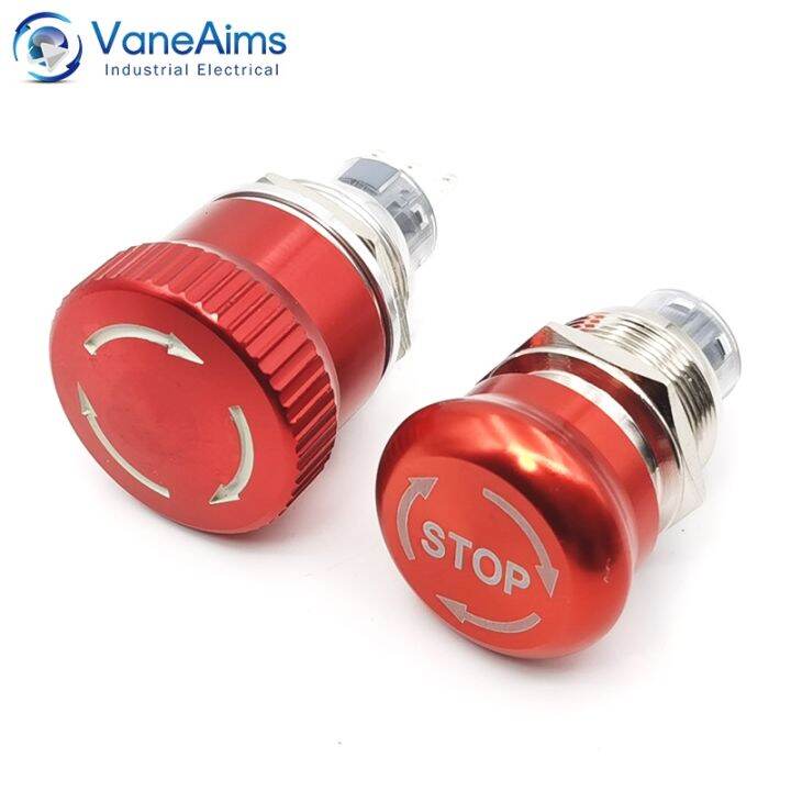 metal-emergency-stop-switch-rotary-push-pull-emergency-stop-button-with-led-light-220v-24v-12v-with-base-16mm-19mm-22mm