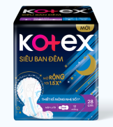 Băng vệ sinh Kotex siêu ban đêm 12 miếng, thiết kế mỏng nhẹ số 1 - Nếp shop
