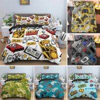 Gamer 3D Digital Printing Bedding Set Game Duvet Cover Pillowcase 2/3pcs Bed Linen For Boys US EU AU UK Size