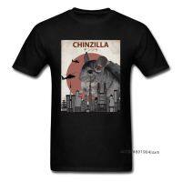 1988 Men Tshirt Chinzilla Giant Chinchilla Monster Tshirt Destroy The World Rat Black T Shirts Awesome Birthday