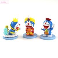 หุ่นฟิกเกอร์แอ็กชันฟิกเกอร์แอ็กชันอนิเมะโดราเอมอนของ LZYBIM Doraemon 6ชิ้น/เซ็ตฟิกเกอร์ของเล่นโมเดลฟิกเกอร์ตุ๊กตาประดับ