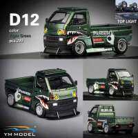 รุ่น YM 1:64 Hoonigan ไมโครการ์ดรุ่น9 D12รถ Diecast เรซิน