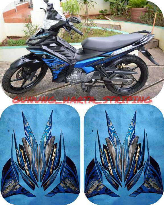 Striping Stiker Lis Body Motor Full Set Yamaha Jupiter Mx Lc Standar Original Warna