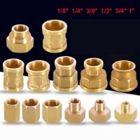 1Pcs Brass Female x Female BSP thread Adaptor Pipe Fitting Connector Adaptor Pipe Fitting Water Gas 1/8 1/4 3/8 1/2 3/4 1