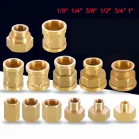 1Pcs Brass Female x Female BSP thread Adaptor Pipe Fitting Connector Adaptor Pipe Fitting Water Gas 1/8 1/4 3/8 1/2 3/4 1