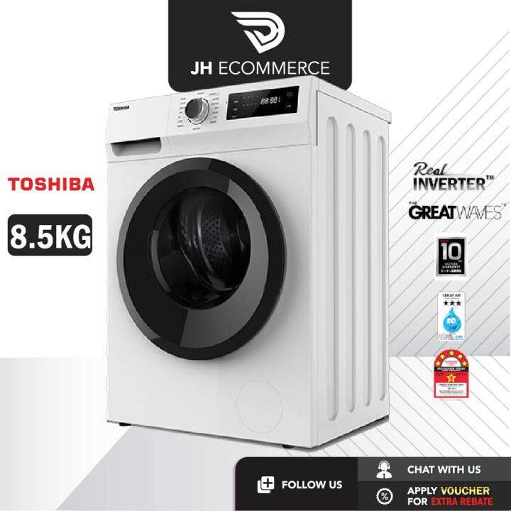 Toshiba 8.5KG Front Load Real Inverter Washer TW-BH95S2M(WK) | Washing ...