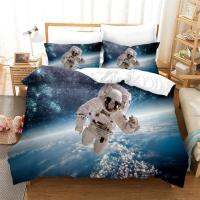 Astronaut 3D Print Bedding Set Space Universe Kids Dream Gifts Cartoon Duvet Cover Set Luxury Home Textiles