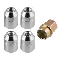 M12x1.5 Wheel Lock Lug Wheel Nuts 4 Anti Theft Locking Nuts+1 Key Set Universal Auto Replacement Patrs