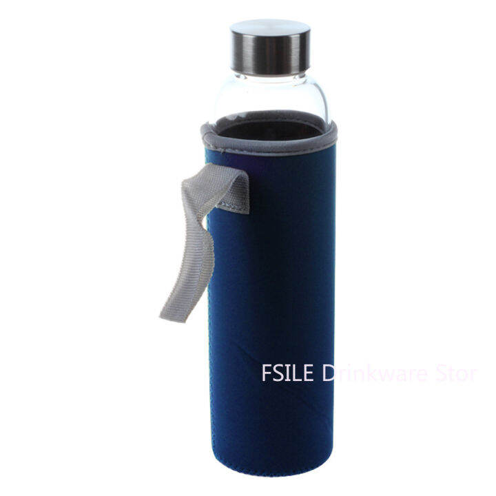 550ml-stainless-steel-tea-bottle-infuser-glass-bottle-with-tea-filter-infuser-protective-bag-water-glass-bottle