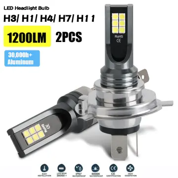 2Pcs H7 LED Headlight Conversion Kit Bulbs High Low Beam 100W 6000K Super  White Daytime Running Driving Fog Light Lamp