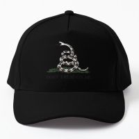 Libertarian Gadsden Flag White Back Baseball Cap Hat Boys Women Hip Hop Black Bonnet Snapback Sport Printed Casquette Czapka