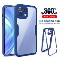 เคสใสสำหรับ Xiaomi 11 Lite 5G NE 11 Lite 4G 5G 11 Pro Mi11เคสโทรศัพท์ใสสองด้านแบบบางพิเศษเคสป้องกันรอบด้านกันกระแทกเคสนิ่ม