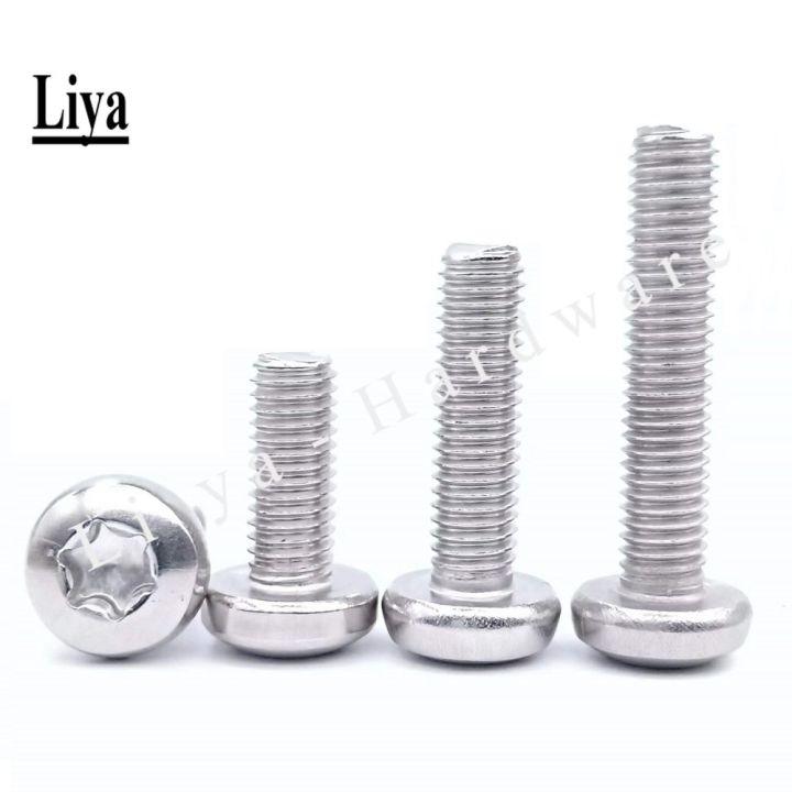 hot-torx-round-head-screw-gb2672-m2-5-m4-m5-six-lobe-304-stainless-steel-pan-torx-machine-security