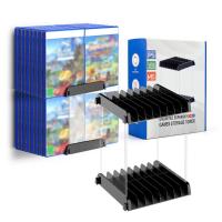 Universal Double Layer Game Card Cd Storage Rack Desktop Organizer Game Card Case Storage Holder Large Capacity Durable Bracket