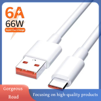 [สวยงาม] ขายดี6A 2เมตร66W USB ชนิด C ซูเปอร์สายชาร์จแบบเร็วสำหรับ Huawei Xiaomi