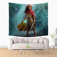 2021 New Raya and The Last Dragon Design Wall Hanging Tapestry Fashion Wall Art Decor Tapestry Beach Mat
