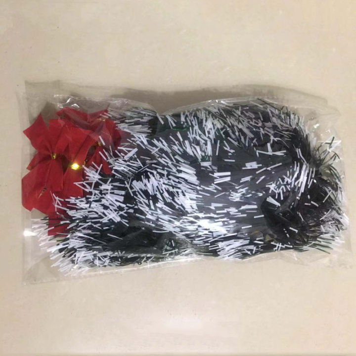 mzd-merry-christmas-2ชิ้น-เซ็ต2m-christmas-garland-home-party-wall-door-decor-เครื่องประดับต้นคริสต์มาส-tinsel-strips-พร้อม-bowknot-party-supplies