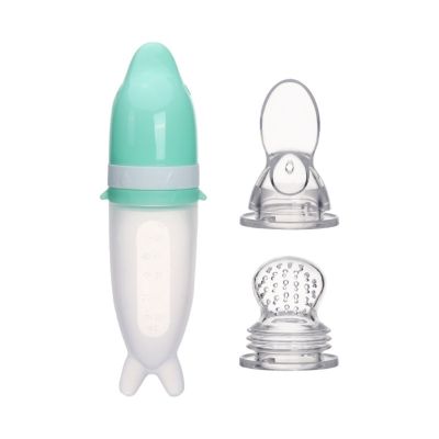 【cw】 Complementary Food Feeding Silicone Squeeze Supplement Bottle Rice Cereal for Newborn