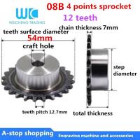 【✴COD✴】 lezhandai00470736 ล้อเลื่อนเอนกประสงค์/เฟืองอุตสาหกรรม/08b 12ซี่/โซ่08b/เฟือง4จุด/ระยะห่าง12.7มม.