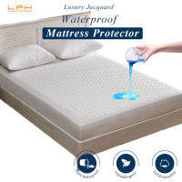 ผ้าคลุมกันเปื้อนที่นอนกันน้ํา 3D air ฌาคาร์ด Mattress Pad Cover Queen King Size ผ้าปูที่นอนรัดรูป