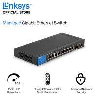 Linksys สวิทซ์ รุ่น LGS310C Managed Gigabit Switch แบบปรับตั้งค่าได้ขนาด 8 พอร์ต พร้อม 1G SFP Uplinks x2 รับประกัน 5ปี