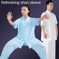 ▶ Junto De Roupas Tradicionais Chinesas Para Homens E E Mulheres Uniforme TO Adchi Fu การ์ตูนปิดทึบ Seda Roupa Chinesa Wushu