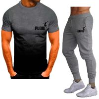 Summer Tracksuit Sets 2023 Casual Sport Suit T-shirt Tracksuit 2 Piece Set Sportswear Breathable O-neck Street Clothing Sets Protective Gear