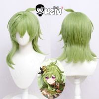 Collei Cosplay Wig Game Genshin Impact Cosplay HSIU Grass green Short hair Synthetic Wig+Wig Cap Collei Wig