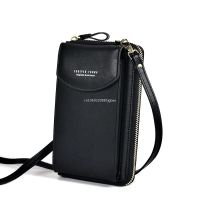 Womens Wallet Shoulder Mini Leather Bags Straps Big Card Holders Wallet Handbag Money Pockets Girls Small Mobile Phone Bags Wallets