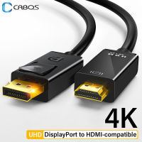 4K DisplayPort To HDMI-Compatible Video Audio Cable DP Display Port To HD Adapter For Computer Laptop To Projector Monitor