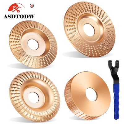 Wood Carving Disc Set Wood Grinding Polishing Wheel Wood Carving Tool for Angle Grinder Woodworking Bore 16mm
