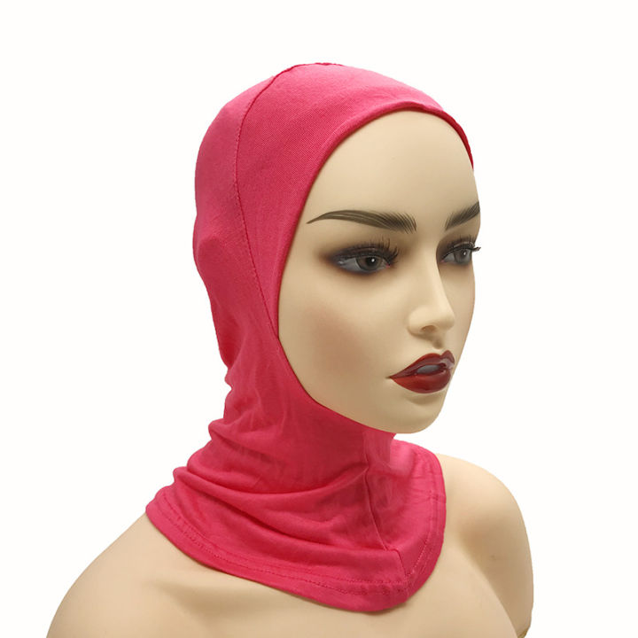 xinyi3-ผู้หญิงฝาครอบ-headwrap-ผ้าพันคอหมวกมุสลิม-hijab-pure-สีเสื้อผ้าอุปกรณ์เสริมมุสลิม-turban-lady-soft