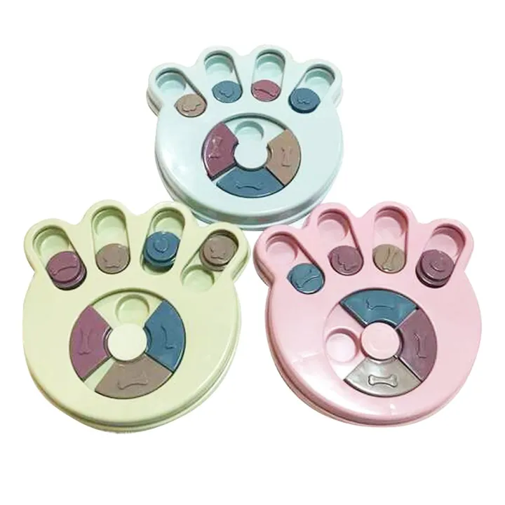 Hello Paws Puzzle Toy Food Plate Slow Dispensing Dog Food Dispenser