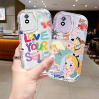 เคสโทรศัพท์ VIVO Y02A Y02 Y02T เคส Phone Case กราฟฟิตีสีสันสดใสเคสการ์ตูน VIVOY02 VIVOY02T VIVOY02A โปร่งใสป้องกันการตกรวมเลนส์ป้องกันซิลิโคนนิ่มฝาครอบด้านหลัง2023