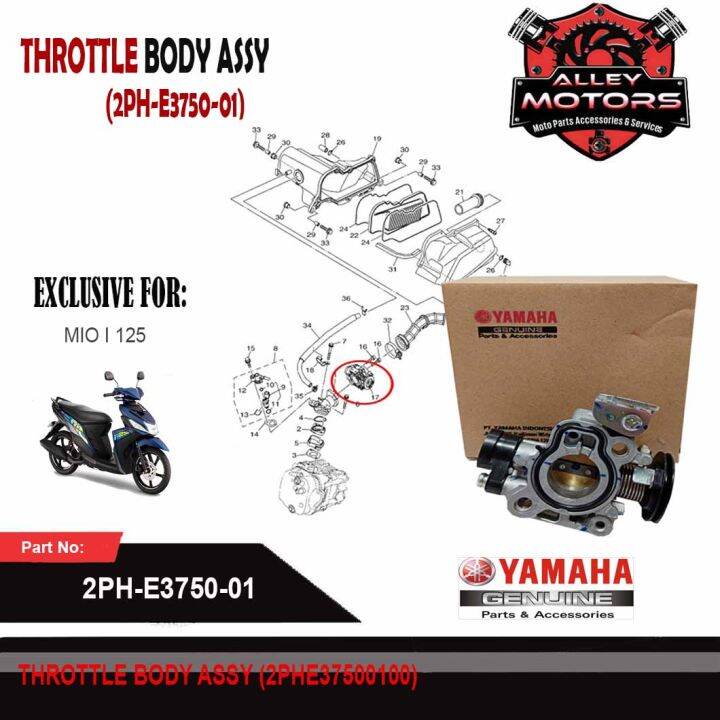 THROTTLE BODY ASSY FOR MIO I 125 (2PHE375001) By Alley Motors Lazada PH