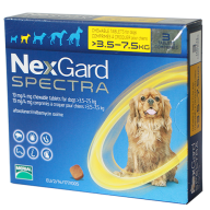 NEXGARD SPECTRA size S cho chó từ 3.6-7.5 kg 1g viên x 3 viên hộp thumbnail