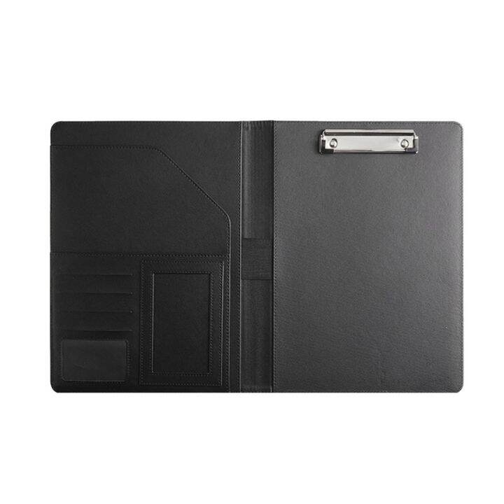 (XVCZ) Resume Portfolio Folder Black Resume Portfolio Folder with A4