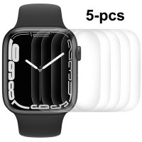 Screen Protector for Apple Watch Series 7 41mm 45mm Apple Watch Series 6 40mm  HD Transparent  Bubble-free Flexible TPU Film Printing Stamping