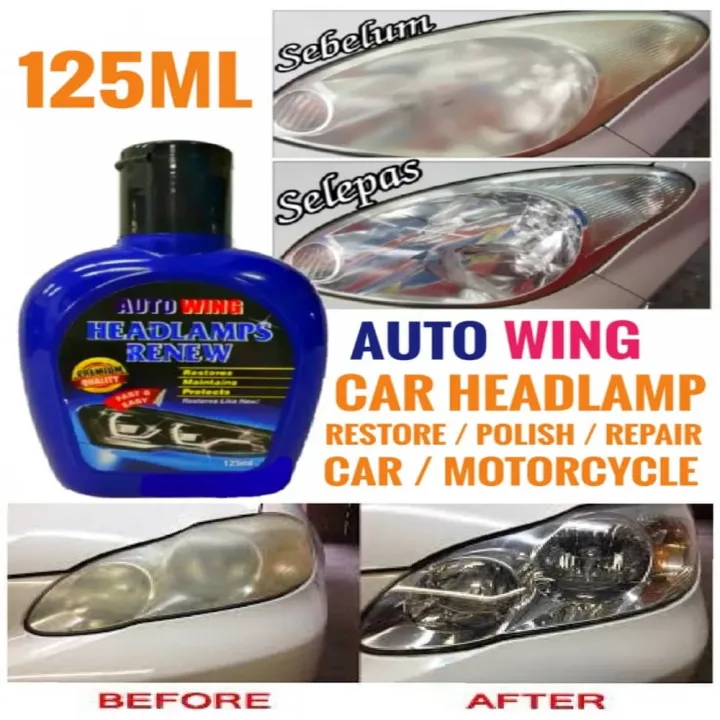 Car Motor Headlamp Polish Wax Headlight Nano Coating Restore Renew