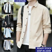 CODDian Zhen [Ready Stock] Men Casual Shirt Korean Loose Comfortable Long Sleeved Shirts Outwear Soft and Skin-friendly Work Top Kemeja Lelaki