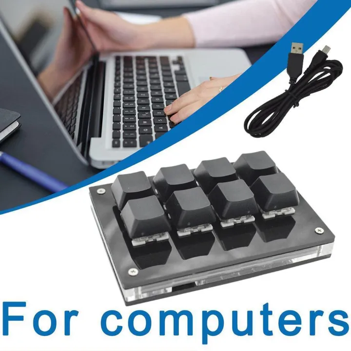 8 keys numerical keyboard mini keyboard copy paste key shortcuts custom